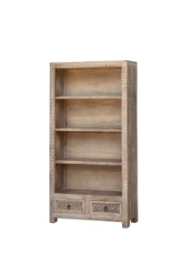 ชั้นวางหนังสือไม้แบบเปิด ดีไซน์อินเดียสวยงาม แกะสลักด้วยมือ สไตล์โมเดิร์น - Product Image 4