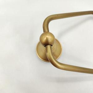 Antique Brass Stainless Steel Eco-Friendly Modern Wall-Mounted Bathroom <b>Towel</b> Holder with Single Bar - Product Image 4