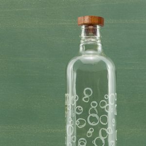Bottiglia d'acqua in vetro da 750 ml con tappo in legno - Product Image 4