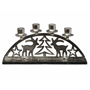 Modern Silver Metal <b>Christmas</b> <b>Tree</b> Candle Holder Candlestick Stand Luxury Dinner <b>Table</b> Centerpiece Wholesale Decoration - Product Image 6