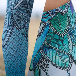 กางเกงโยคะเอวสูงสำหรับผู้หญิง ขายส่ง พร้อมเชือกผูก ปรับแต่งโลโก้ พิมพ์ลายแบบ Sublimation ผ้าโพลีเอสเตอร์ 100% ระบายอากาศได้ดี เหมาะสำหรับออกกำลังกาย - Product Image 4