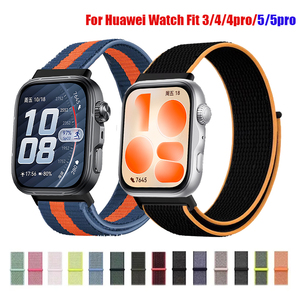 สายนาฬิกาไนลอนยืดหยุ่นแบบเปลี่ยนได้สำหรับ Huawei <span class=keywords><strong>Watch</strong></span> Fit 5/<span class=keywords><strong>5pro</strong></span> สายนาฬิกาไนลอนระบายอากาศได้สำหรับ Huawei Fit 3/4/4pro/5/5pr - Product Image 1