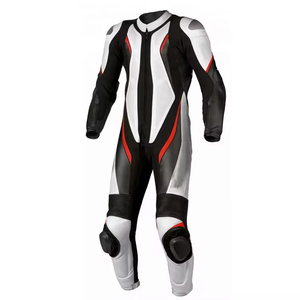 Combinaison de moto en cuir de vachette d'une seule pièce, coupe-vent, grande taille, anti-chute, résistante à l'usure, vêtements de sport pour hommes, plusieurs couleurs - Product Image 6