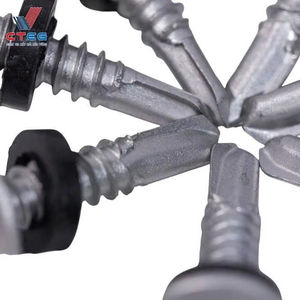 สกรูหัวหกเหลี่ยมอุตสาหกรรมแบบเจาะเองเคลือบดาโครเมทสำหรับติดตั้งคานเหล็ก - Product Image 1