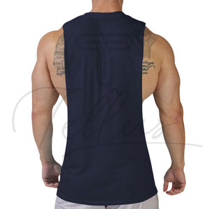 Camisetas sin mangas personalizadas con logo, transpirables, casuales, para hombre, para entrenamiento, gimnasio, musculación, corte holgado. - Product Image 4