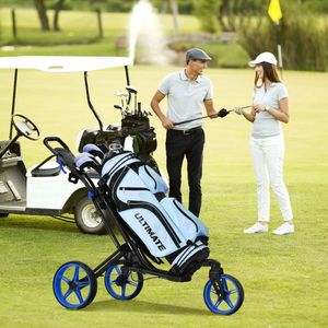 Carrello da Golf Pieghevole a 3 Ruote con Manico Regolabile e Tabellone Segnapunti - Categoria Prodotto: Carrelli da Golf - Product Image 2