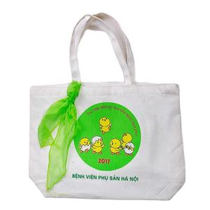 Bolso de lona plegable con diseño de letras ecológico personalizable, bolso de compras con asa de algodón reciclable reutilizable con embalaje de regalo - Product Image 1