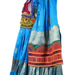 Vintage ethnique Kuchi robes Afghan/Pakistan traditionnel fête porter dentelle paillettes décoration multicolore traditionnel Kuchi robe - Product Image 4