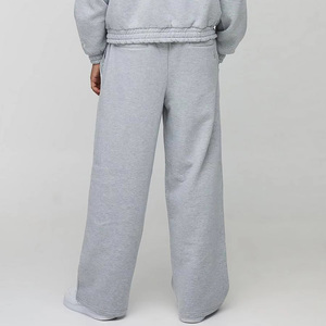 Solid color Wholesale High Quality Casual Men's Sweatpants with Pockets Custom Logo Heavyweight Elastic Waist Jogger <b>Pants</b> - Product Image 5