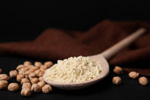 Poudre d'Isolat de Protéine Végétalienne Pure à 100% de Qualité Supérieure, à Base de Pois Chiches, Riche en Protéines, Nutrition Innovante, Fabrication Alimentaire FitTree - Product Image 3