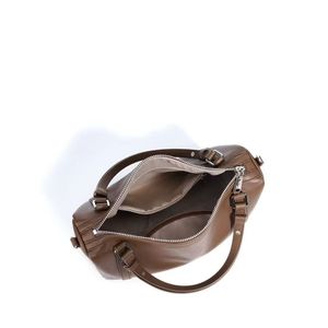 Sac à main et bandoulière décontracté en cuir véritable de haute qualité pour femme avec fermeture éclair et ouverture facile - Product Image 4