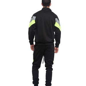 Ensemble de survêtement léger pour homme avec fermeture éclair, coupe-vent confortable en nylon et polyester, nouveau design personnalisé, vente en gros OEM, 2 pièces - Product Image 2