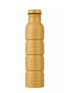 ขวดน้ำโลหะเคลือบเงาด้านหลังลายตอกแบบแฮมเมอร์ ดีไซน์ทองแดง - Product Image 5