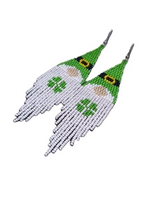 Luxury New Hand Made Beaded <b>Halloween</b> Tassel Hand Embroidery Drop <b>Earrings</b> Fancy Design Unisex India - Product Image 6