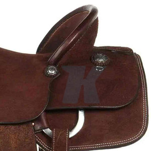 Selle en cuir véritable de qualité supérieure pour l'équitation, l'entraînement et les sports équestres, avec un design confortable, durable et réglable. - Product Image 5