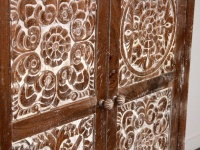 Collection Bangalore, armoire en bois de manguier massif indien, panneau sculpté à la main, meubles de chambre à coucher anciens durables, hôtel