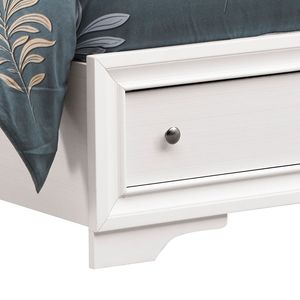Cama Queen Madrid G02390B Tapizada en Blanco - Product Image 3