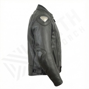 Chaquetas de Motociclista de Cuero para Hombre y Mujer, Resistentes al Viento, para Invierno, Manga Larga, para Carreras, Uso en Exteriores, Color Personalizado - Product Image 3