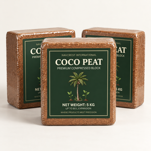 Bloc de tourbe de coco 5 kg avec un EC inférieur à 0,5, pH 5,5-6,8 pour la propagation des semis et les pépinières - Product Image 1