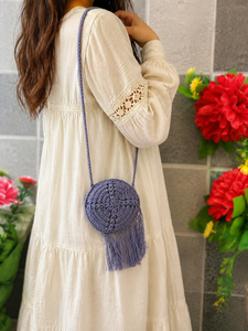 Nouveau sac à bandoulière en macramé et crochet pour femme, sac de plage d'été tendance en paille - Product Image 1