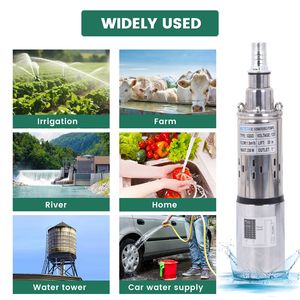 12V DC 6.6 GPM 98 ft pompa ad acqua solare sommergibile per pozzo profondo pompa con 250W ad alta efficienza - Product Image 6
