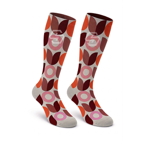 Chaussettes de sport tricotées en gros pour hommes, femmes et unisexe, antidérapantes, à motif lettres, couleurs personnalisées, logo, chaussettes de compression douces - Product Image 1