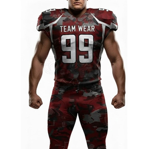 Team Wear American Football Jersey 99 Camouflage Sublimated Moisture Wicking Fitted Sleeveless Men's Adult All Seasons - Product Image 5
