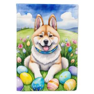 Akita Easter <b>Egg</b> Hunt Garden Flag Multicolor Mailbox <b>Decorative</b> Yard Banner for Patio Artwork for Flower Beds of Various Sizes - Product Image 1