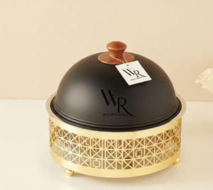 Casserole de luxe isotherme en acier inoxydable noir mat, durable et de qualité supérieure, pour servir les aliments chauds, compatible gaz et induction - Product Image 3