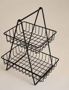 Corbeille à fruits décorative exclusive, panier de rangement structuré pour fruits, égouttoir artisanal pour fruits et légumes - Product Image 5