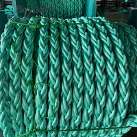 Corde marine tressée bleue à 8 brins en PP (polypropylène) et nylon, corde d'ancre jaune pour bateau, corde d'amarrage NTR, corde statique pour quai et flottante