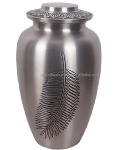 Urna de cremación decorativa Urna funeraria Urna de cremación decorativa de metal Urna conmemorativa Durable con diseño pulido a precio mayorista - Product Image 2