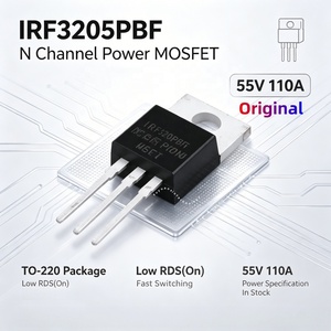 Transistores Originales en Stock <span class=keywords><strong>IRF3205</strong></span> IRF3205PBF MOSFET de Potencia de Canal N 55V 110A a 220 VCC, Transistor IC de Conmutación Rápida con Bajo RDS-on - Product Image 1
