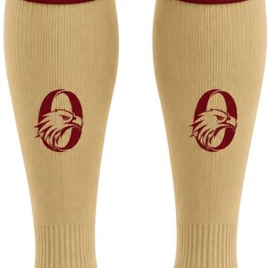 Beige and Maroon Soccer Team Socks Long <b>Knee</b> <b>High</b> Athletic Performance Football Training Game Socks for Men Women Youth - Product Image 5