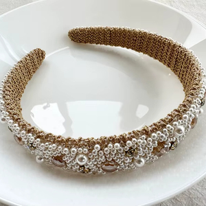 Diademas Ligeras Luminosas Bordadas a Mano con Cuentas de Diseñador 2025 para Mujeres y Niñas, Diademas de Tela Multicolor de Alta Calidad - Product Image 1