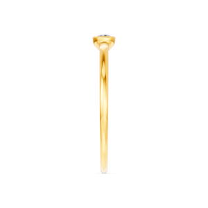 Anillo de Oro Sólido de 14K, 9K, 10K y 18K con Diamante de Laboratorio, Certificado IGI, Fabricante de Joyería Fina Ética, Venta al Por Mayor, RJC OEM ODM R101748 - Product Image 4