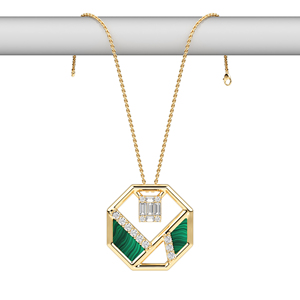 Collier pendentif en diamant naturel de luxe, or blanc 18 carats avec chaîne pour femmes, bijoux élégants en or, platine, argent, tendance - Product Image 6