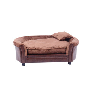 Coussin moelleux pour chien et chat d'intérieur - Confortable, durable, base antidérapante, tissu respirant, housse amovible, lit pour chien et chat - Product Image 2