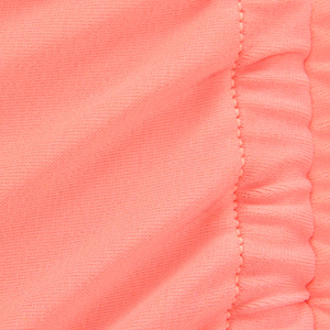 Conjunto de bikini de 2 piezas para mujer, color coral, de spandex/poliéster, con aros, top con escote redondo, cómodo, con lazos laterales - Product Image 6