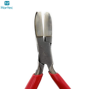 Professional Nylon Jaw Flat Nose Jewelry Pliers Stainless Steel Wire Bending <b>Tool</b> Straightening <b>Tool</b> with Ergonomic Red Handle - Product Image 6