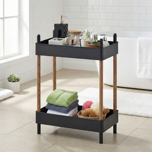 Venta al por mayor estante utilitario de metal negro de 2 niveles para uso doméstico muebles de almacenamiento de Taiwán doble para Herramientas de limpieza disponibles eBay - Product Image 1