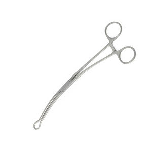 Stainless Steel Surgical Uterine Tenaculum Forceps 25 CM Dall Finish Curved Design Gynecology Uterine Forceps By <b>Blush</b> Surgical - Product Image 1