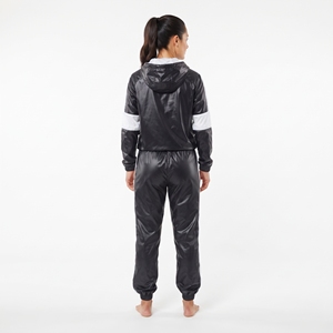 Ensemble de survêtement décontracté en nylon pour femmes, veste et pantalon, vente en gros - Product Image 4