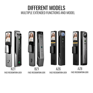 Verrouillage numérique intelligent d'interphone vidéo WiFi Tuya, carte-clé d'empreinte digitale, serrure de porte intelligente électronique, serrure intelligente de caméra - Product Image 6