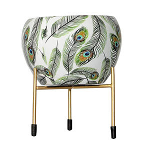 Macetero de Metal decorativo con soporte para plantas de interior, elegante, para el hogar, balcón, jardín, cocina y oficina, precio al por mayor - Product Image 5