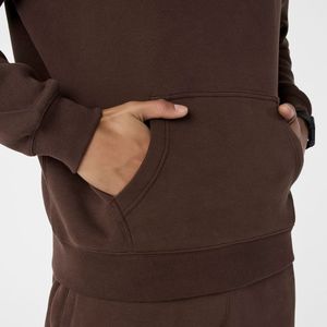 Sweats à capuche surdimensionnés personnalisables avec logo, pull-overs unis, grandes tailles, vêtements décontractés en coton pour hommes, en vente - Product Image 2