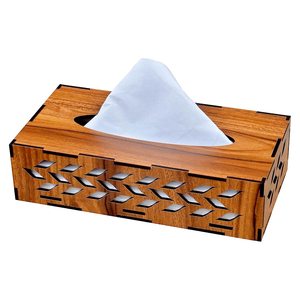 Portarrollos de Papel Decorativo y Elegante de Madera para el Hogar, Oficina, Baño y Cafetería, Porta Servilletas de Papel Facial - Product Image 2