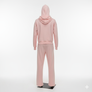 Custom Eco-Friendly Unisex Sweat Jogger Stacked Pants Set <b>Tracksuits</b> for men custom embriodry logo 100% cotton fleece 450gsm - Product Image 2