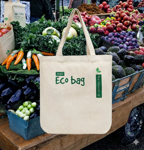 Bolsa de Tela de Algodón Ecológica con Logotipo Personalizado para Compras - Product Image 2