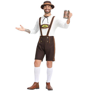 Ensemble de Lederhosen authentiques pour hommes allemands avec logo personnalisé, tenue traditionnelle bavaroise pour l'Oktoberfest et les festivals de la bière - Product Image 4